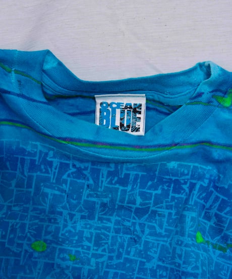 80s vtg Ocean Blue Tee