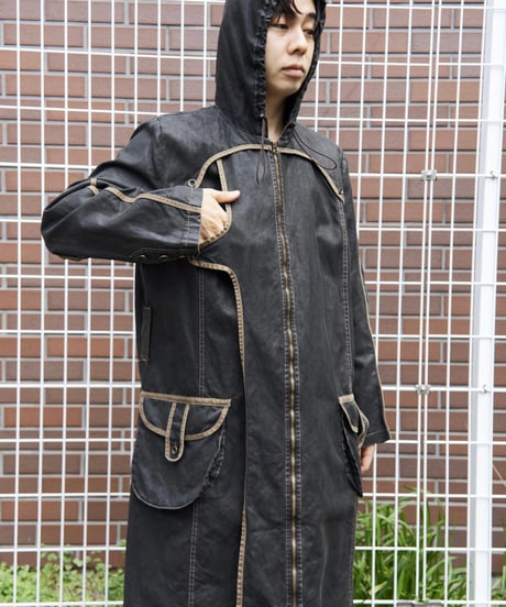 90s Euro linen coating coat