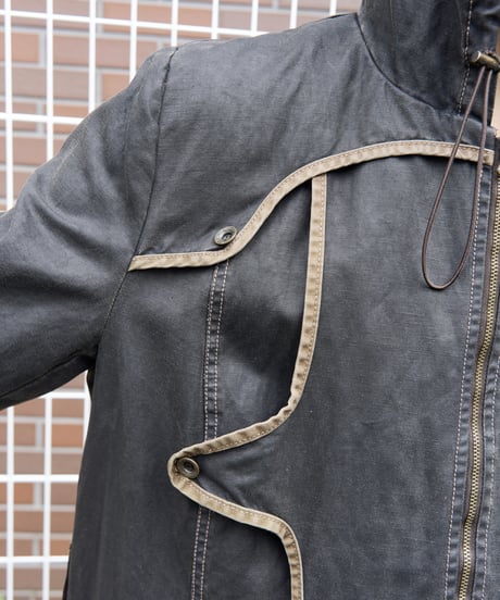 90s Euro linen coating coat