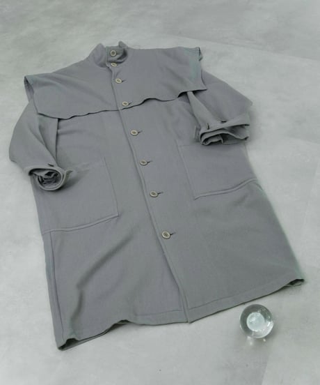 80s vtg TAKEZO deformation wool super long coat
