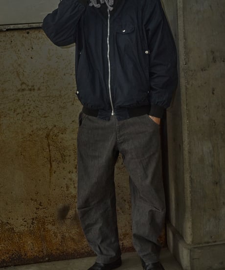 90s Y's after dye balloon baggy cotton trousers