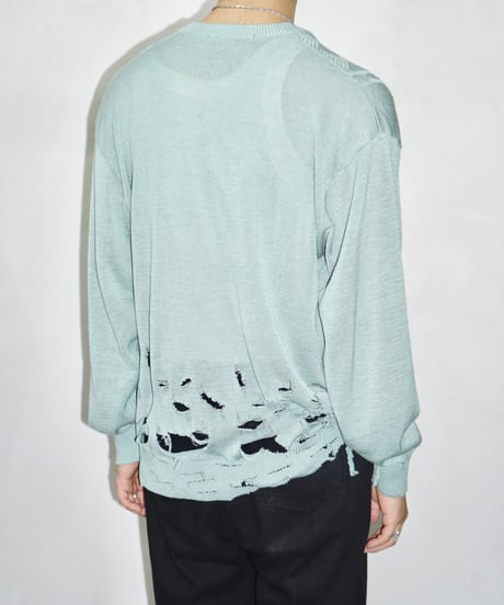 90s mario giorgi boro damaged acrylic knit