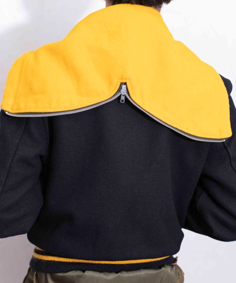 70s vintage DeLONG MeltonWool VarsityJacket