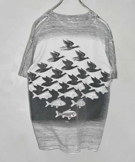 90s M.C.Escher Trompe-l'œil　Tee