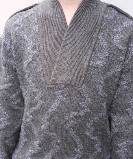 80s vtg ISSEY MIYAKE 3D wool knit