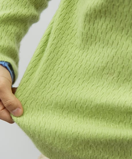 lime green knit