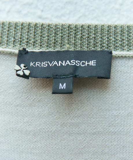 KRIS VAN ASSCHE twisted neck knit