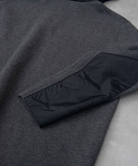 90s theory knit/nylon docking pullover