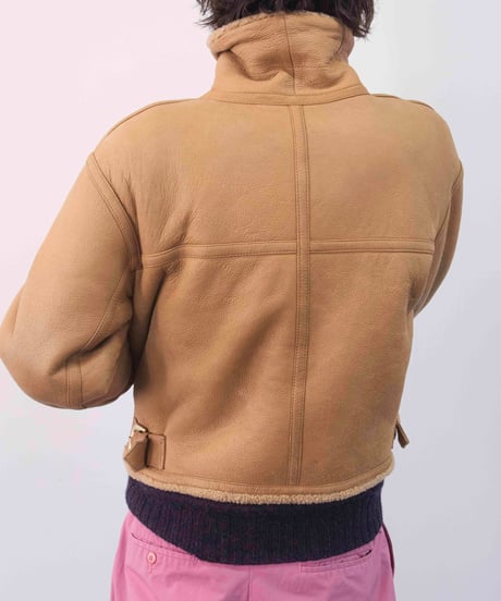 80s BIGI short mouton coat