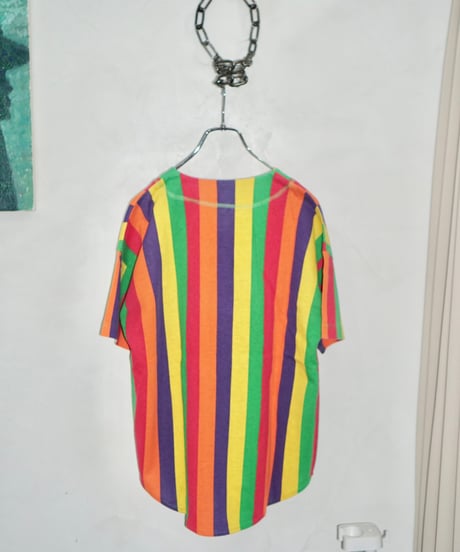 90s vtg colourful baseball shirts