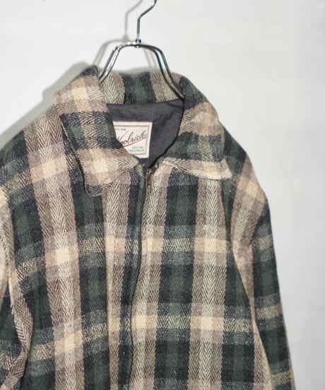 90s vtg Woolrich check jacket