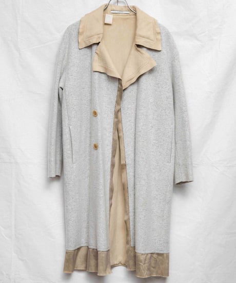 N. Hollywood switching design felt suede coat