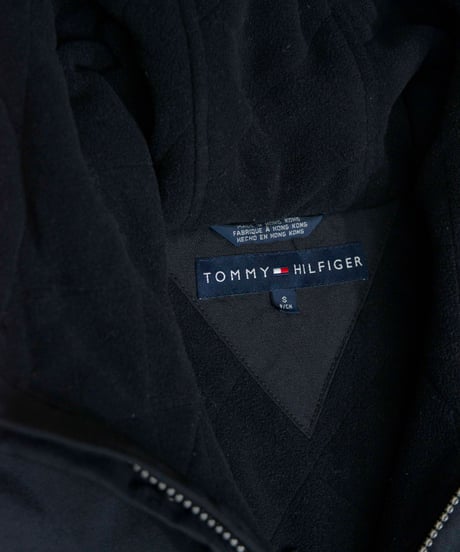 TOMMY HILFIGER 00s multipocket design poly coat