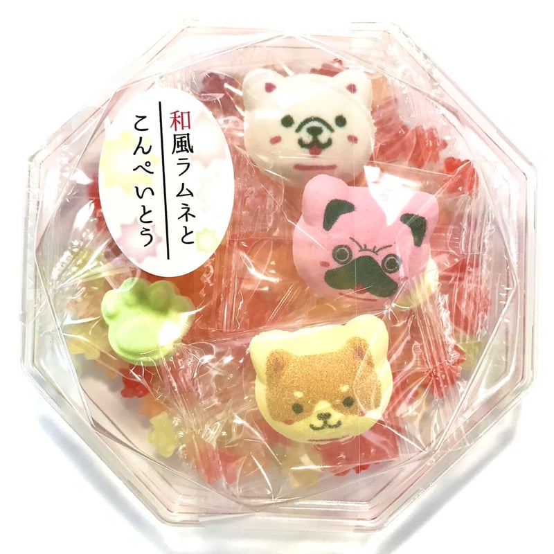 ラムネと金平糖（いぬ） | 上尾製菓ONLINE SHOP