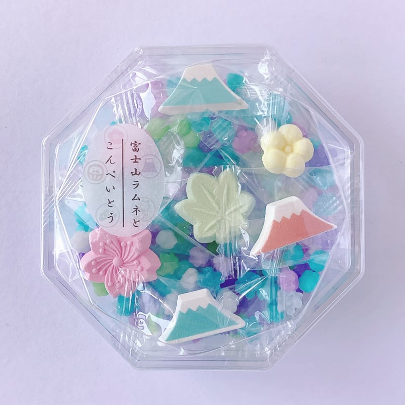 富士山ラムネと金平糖（ブルー） | 上尾製菓ONLINE SHOP