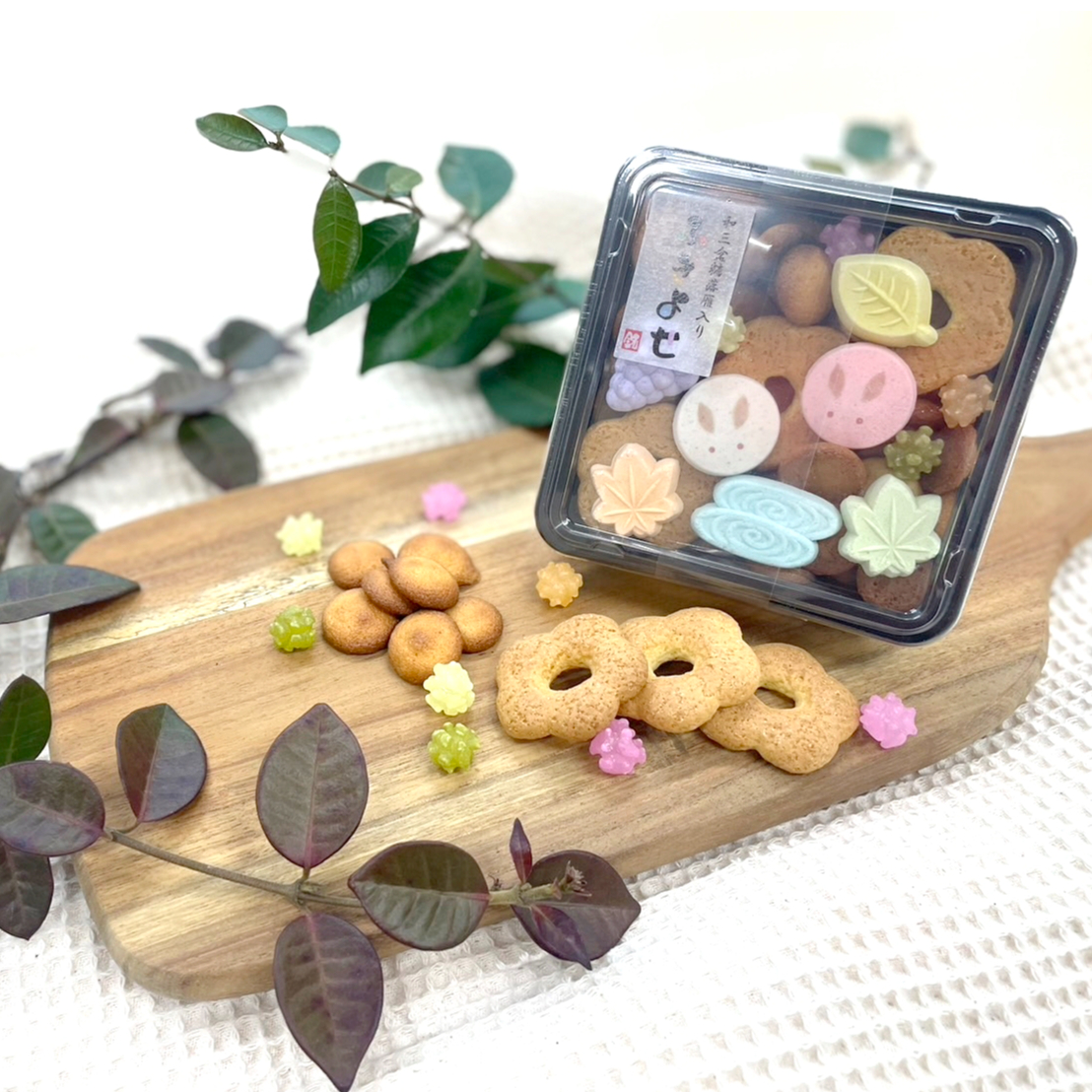 キエリ舎　すすきうさぎの和菓子プレート　2枚セット すすきうさぎの和菓子トレー｜陶器｜キエリ舎｜和食器通販｜うち