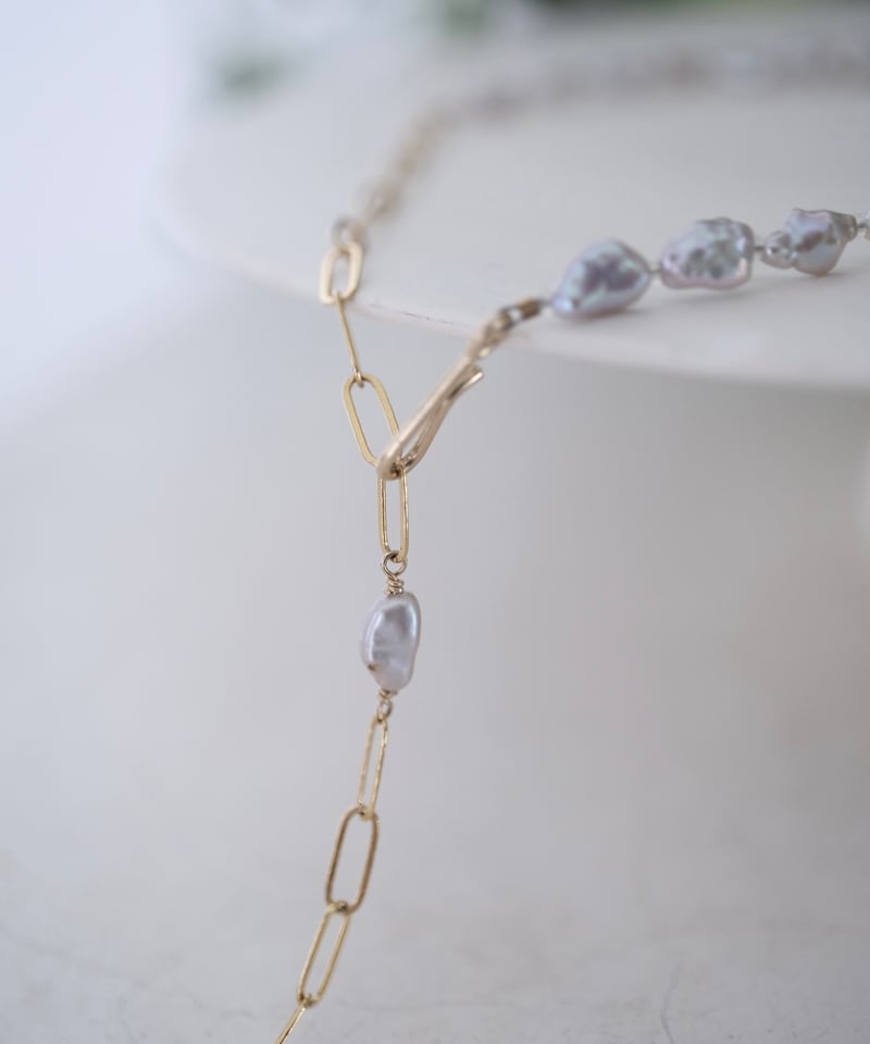 midori×AURA】glass holder chain necklace | AURA