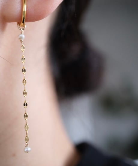 shizukue chain nonhole pierce(short/long)