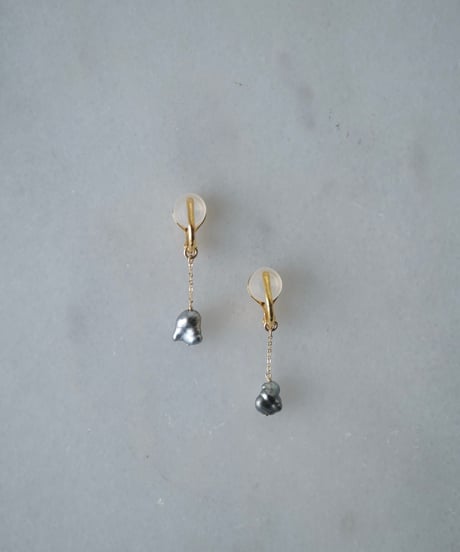 south sea pearl long soft nonhole pierce