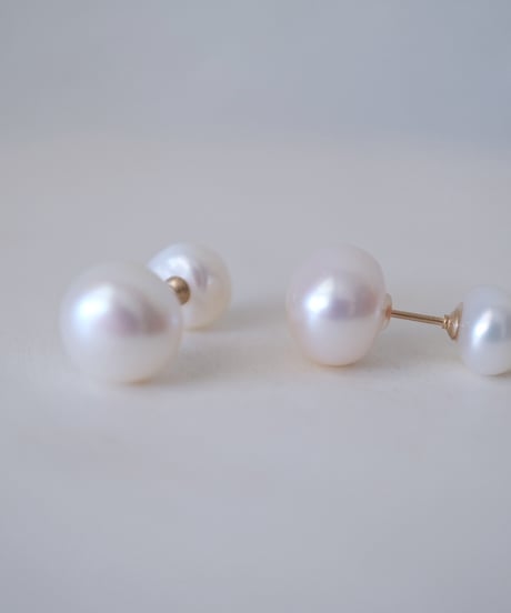 baroque ×back catch pearl pierce