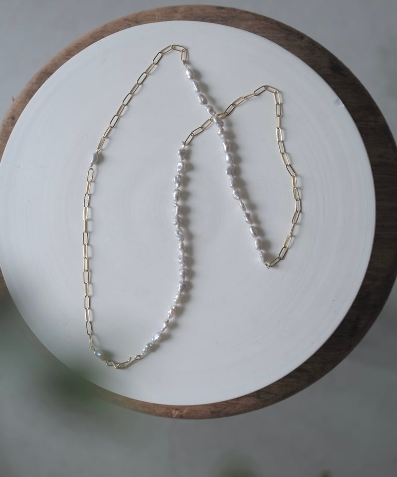 midori×AURA】glass holder chain necklace | AURA