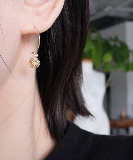 aurum  croche M hoop pierce