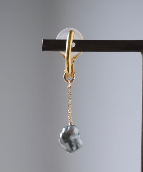 south sea pearl long soft nonhole pierce