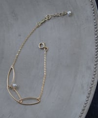 Akoya oval chain bracelet
