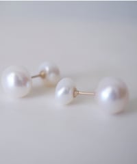 baroque ×back catch pearl pierce
