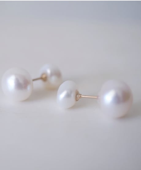 baroque ×back catch pearl pierce