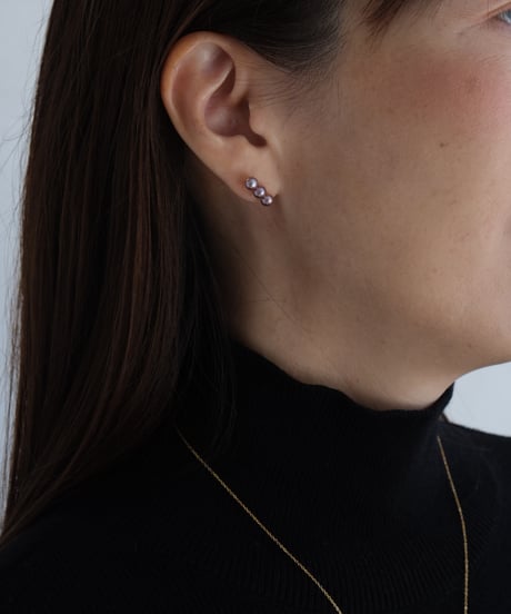 plum stud pierce/non hole pierce