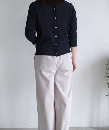 【AURA】和紙 2wayカーディガン　#lime green/navy /black