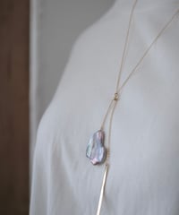 petal pink LL seesaw necklace