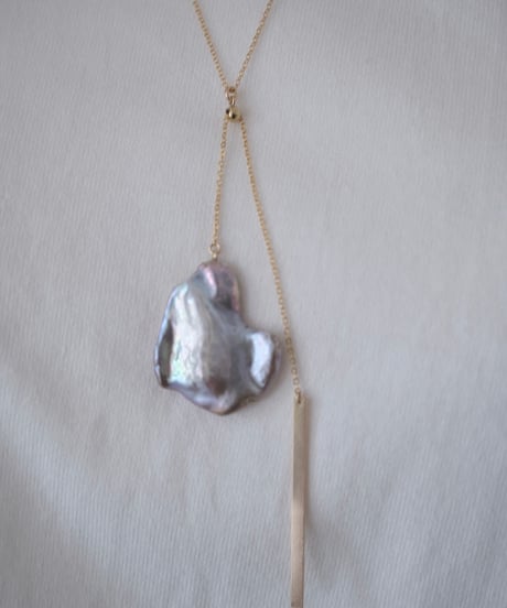 petal pink LL seesaw necklace