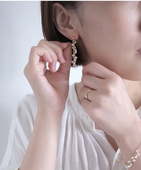 flow bobble long pierce /non hole pierce