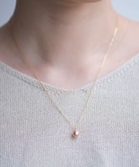 egg simple necklace   #champagne