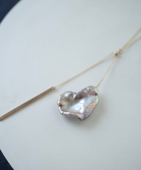 petal pink LL seesaw necklace