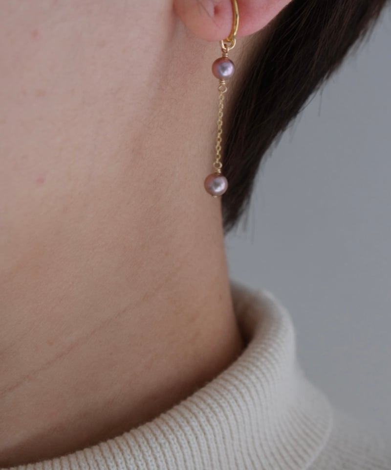 plum station long pierce/non hole pierce | AURA