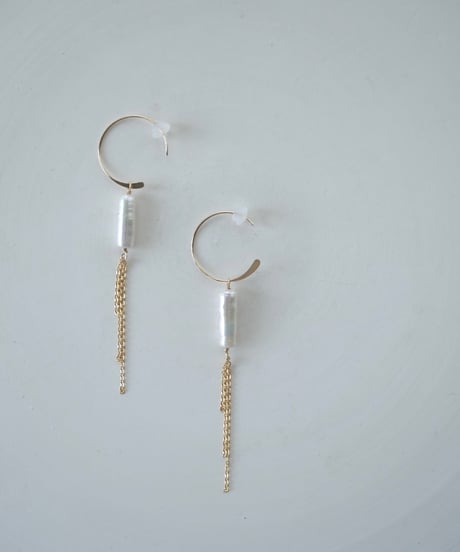 torch C hoop long chain pierce