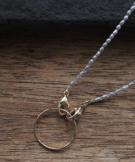 【midori×AURA】glass chain necklace
