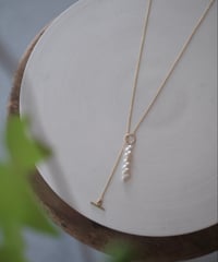 rice random SS mantel necklace