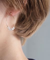 seed oval post pierce