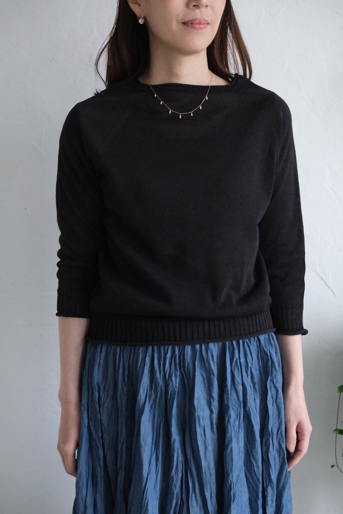 AURA】和紙 2wayカーディガン #lime green/navy /black | AURA