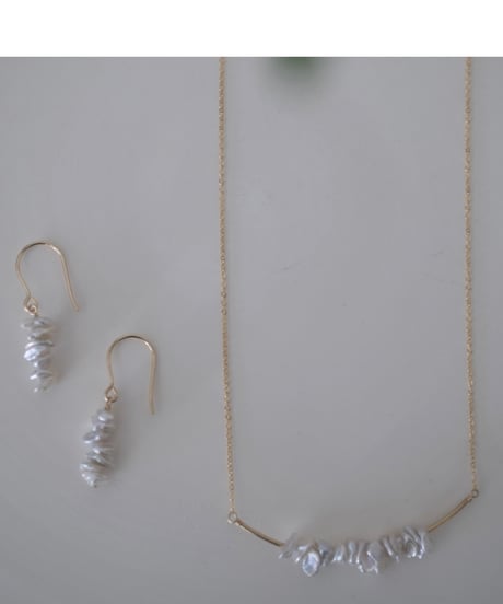 fragment hook pierce＆necklace