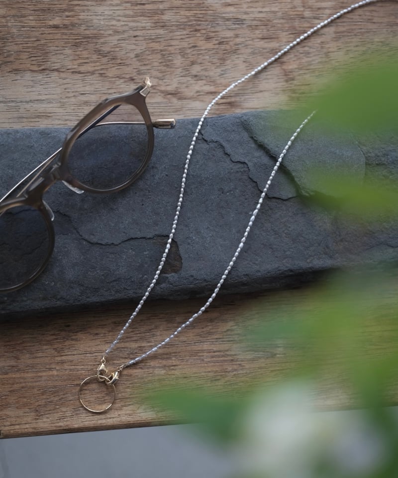 midori×AURA】glass chain necklace #Sサイズ | AURA