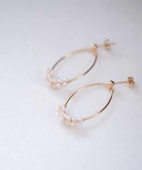 seed oval post pierce