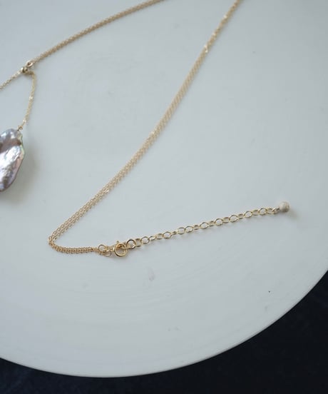 petal pink LL seesaw necklace