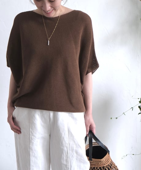 rice random SS mantel necklace