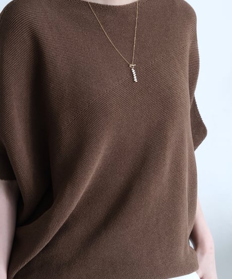 rice random SS mantel necklace