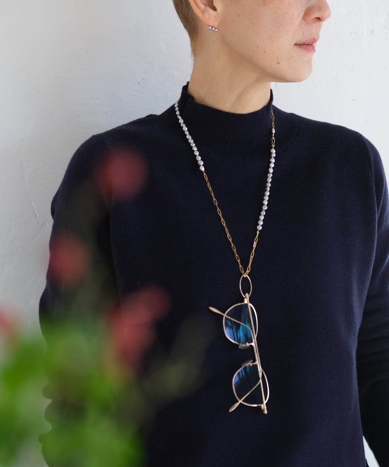 再販‼︎【midori×AURA】glass holder chain necklace |